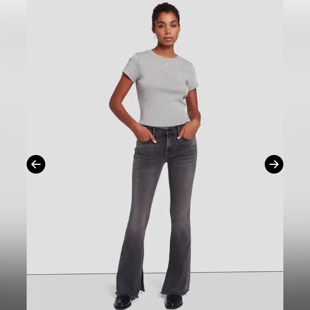 7 For All Mankind Tailorless Luxe Vintage Bootcut In Courage Size 30